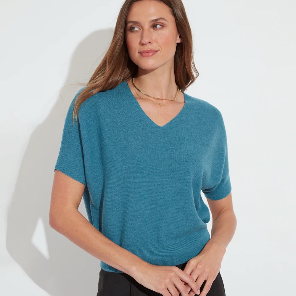 The Reset R Label Essential V Pullover 100% Wool Minimalist Capsule Wardrobe
